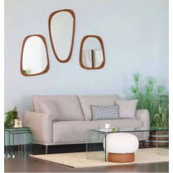 Sofá 3 plazas tela beige