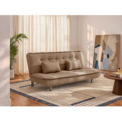 Sofá cama clic-clac MISHAN - Caramelo