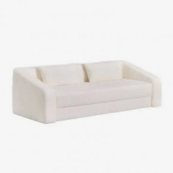 Sofá Cama de 3 Plazas En Tela Bouclé Dalila Sklum