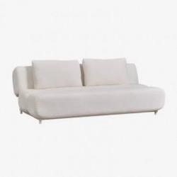 Sofá Cama de 3 Plazas En Tela Bouclé Miami Sklum