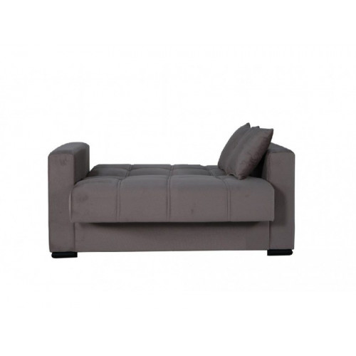 Sofá cama de dos plazas 152x85 cm color beige oscuro - Iseo