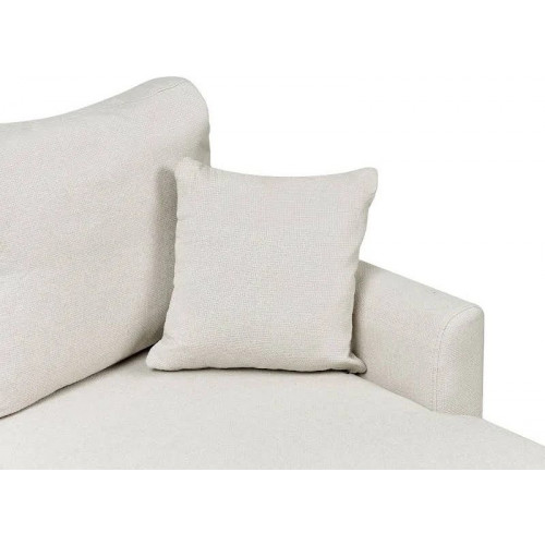 Sofá cama esquinero tapizado de poliéster lino sintético espacio de almacenaje cojines diseño moderno Beliani