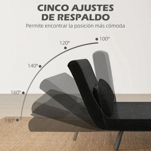 Sofá Cama Homcom 839-835V00BK
