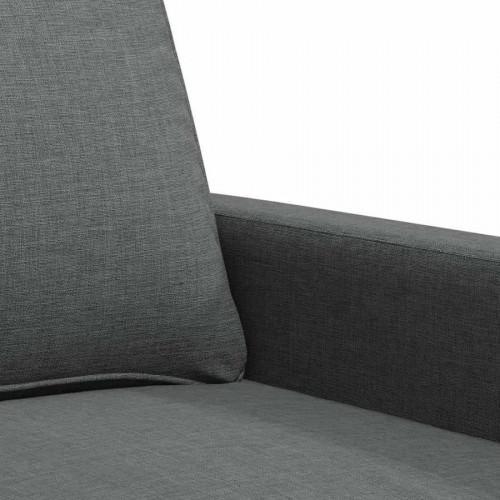 Sofá de 2 plazas de tela gris oscuro para salón