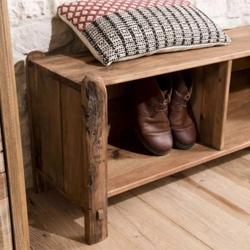 Sofá de 3 plazas de poliéster beige y patas de madera