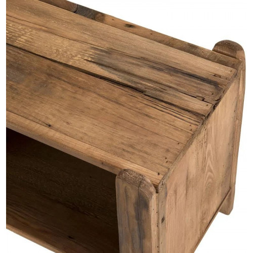 Sofá de 3 plazas de poliéster beige y patas de madera