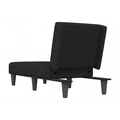 Sofá diván de terciopelo negro