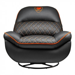 Sofá gaming COUGAR Overlord respaldo ajustable, 150 kg, imitación piel, negro