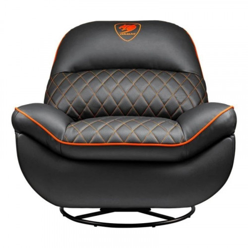 Sofá gaming COUGAR Overlord respaldo ajustable, 150 kg, imitación piel, negro