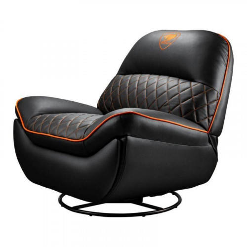 Sofá gaming COUGAR Overlord respaldo ajustable, 150 kg, imitación piel, negro