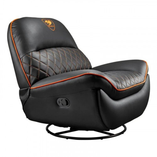 Sofá gaming COUGAR Overlord respaldo ajustable, 150 kg, imitación piel, negro