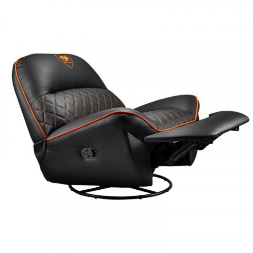 Sofá gaming COUGAR Overlord respaldo ajustable, 150 kg, imitación piel, negro