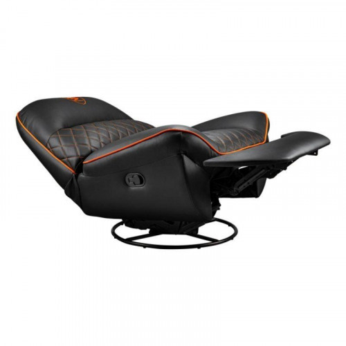 Sofá gaming COUGAR Overlord respaldo ajustable, 150 kg, imitación piel, negro