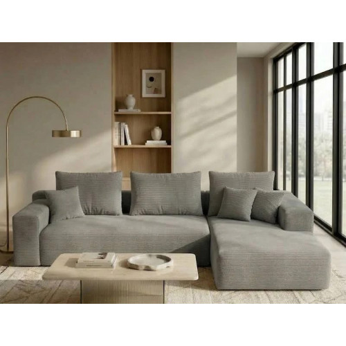 Sofá Modular Chaiselongue Moderno en forma de L de Espuma Comprimida al vacío envío Caja Sin Herramientas