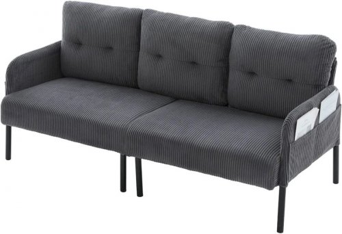 Sofá recto 3 plazas 171x72x80 cm en Tejido Cord