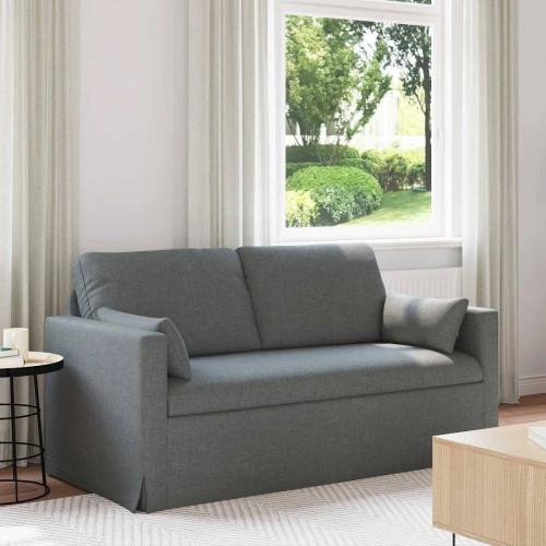 sofá sofá de descanso gris oscuro 158 x 78 x 80 cm tela