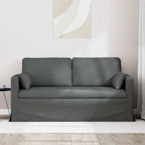 sofá sofá de descanso gris oscuro 158 x 78 x 80 cm tela