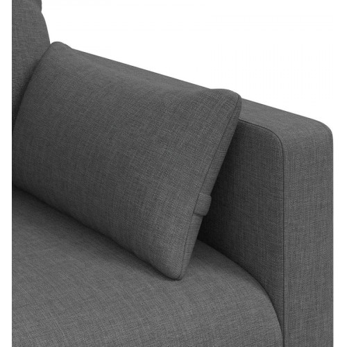 sofá sofá de descanso gris oscuro 158 x 78 x 80 cm tela