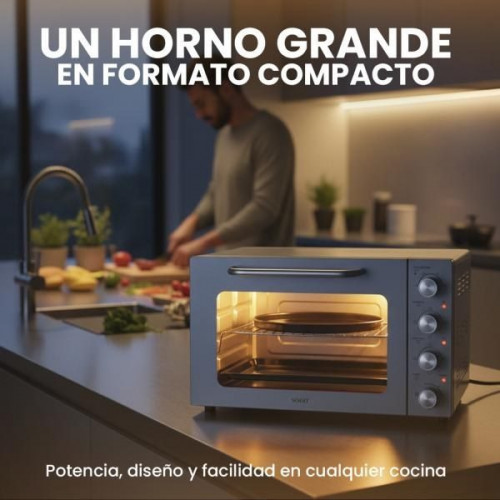 Sogo HOR-SS-10550 - Horno de Sobremesa Convección Rustidor y Grill