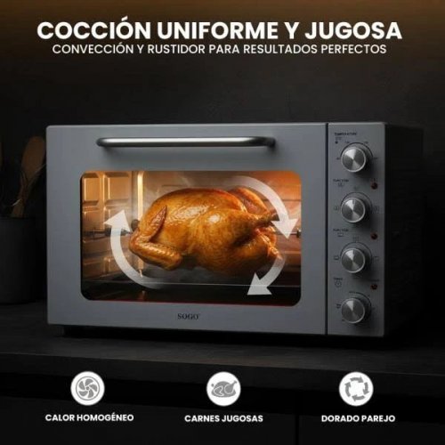 Sogo Horno de Convección 58L-2000W