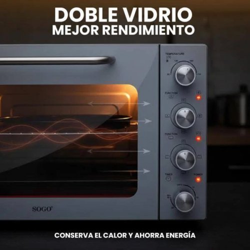 Sogo Horno de Convección 58L-2000W