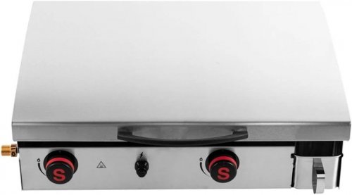 Somagic Plancha de gas con 2 quemadores