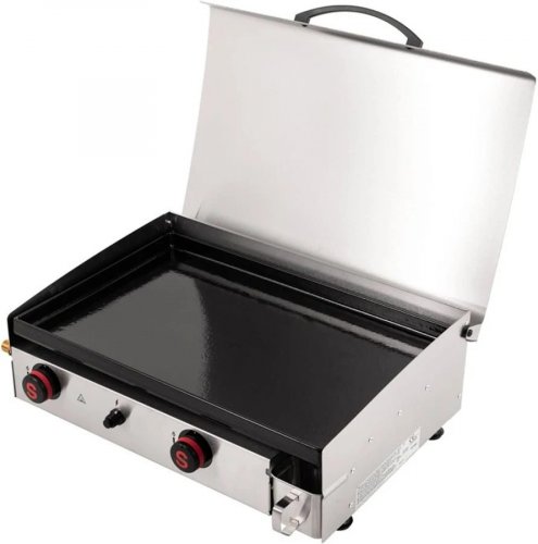 Somagic Plancha de gas con 2 quemadores