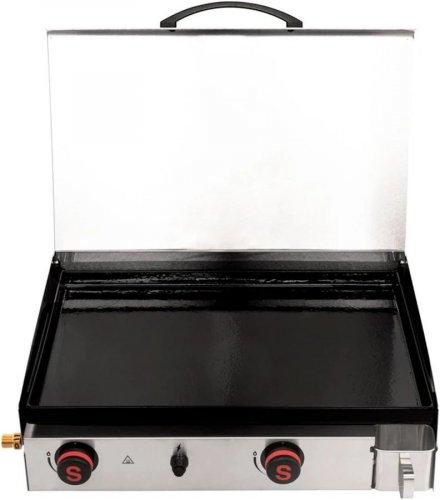 Somagic Plancha de gas con 2 quemadores