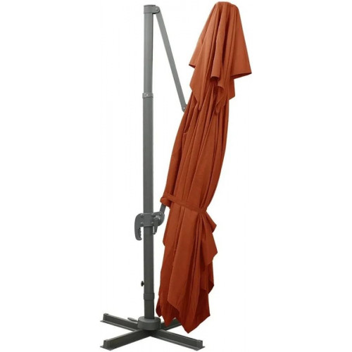 Sombrilla de jardín voladiza con sistema de ventilación basculante