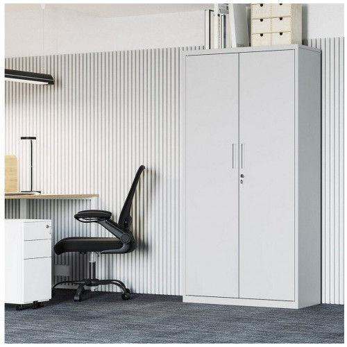 Songmics Armario de Almacenamiento de Acero 2 Puertas, 5 Niveles (OMC015G01)