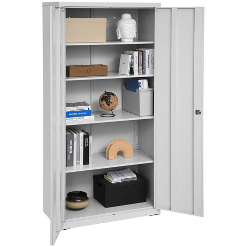 Songmics Armario de Almacenamiento de Acero 2 Puertas, 5 Niveles (OMC015G01)