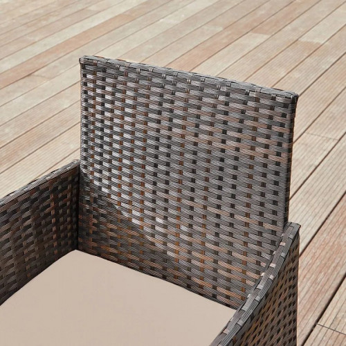 SONGMICS Conjunto de Muebles de Jardín Ratán