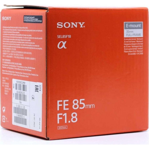 Sony FE 85mm f1.8