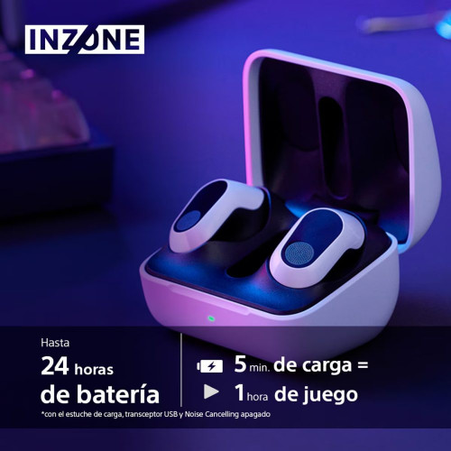 Sony InZone Buds Auriculares Inalámbricos Gaming Cancelación de ruido Blanco