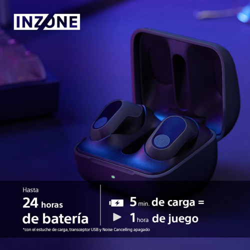 Sony InZone Buds Auriculares Inalámbricos Gaming Cancelación de ruido Negro