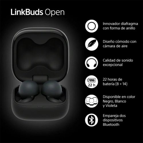 Sony LinkBuds Open WF-L910 Auriculares Bluetooth Violeta