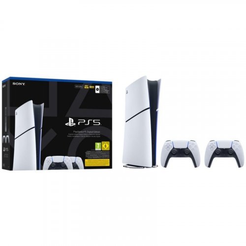 Sony PlayStation 5 Slim Digital Chasis E + 2x Mandos DualSense V3