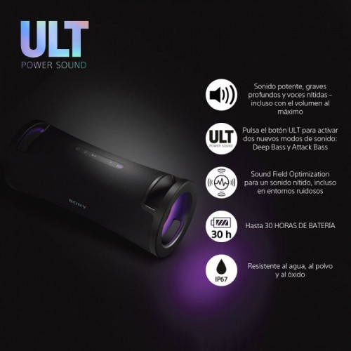 Sony ULT FIELD 7 Altavoz Portátil Bluetooth Negro
