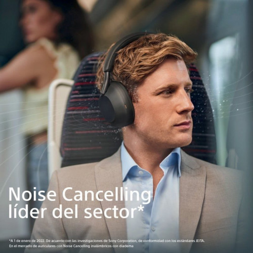 Sony WH1000XM5B.CE7 Auriculares Inalámbricos con Cancelación de Ruido Negros + Soft Case