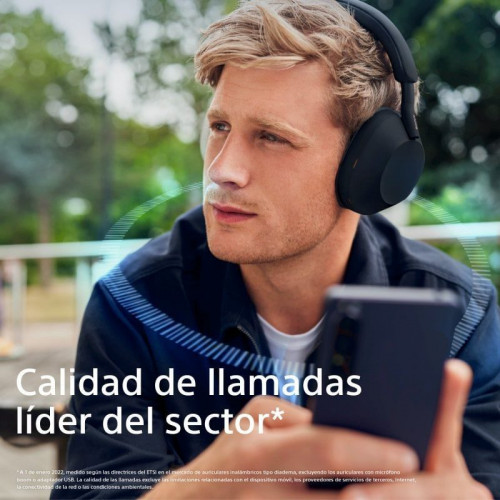 Sony WH1000XM5B.CE7 Auriculares Inalámbricos con Cancelación de Ruido Negros + Soft Case