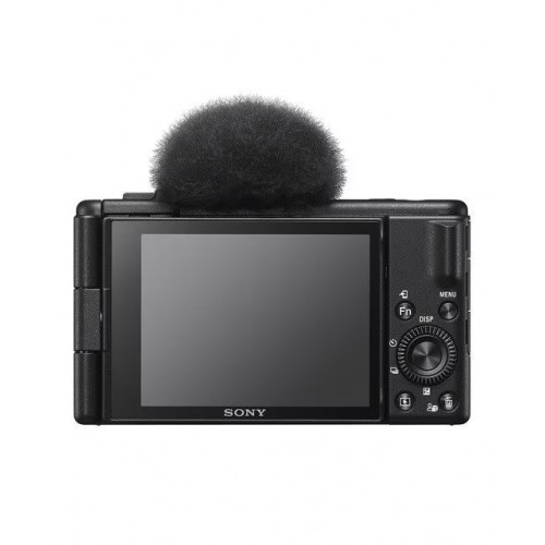 Sony ZV-1F cámara compacta vlogging con objetivo prime ultra gran angular de 20 mm y pantalla LCD de ángulo variable ideal para selfies (ZV1FBDI.EU) Negro