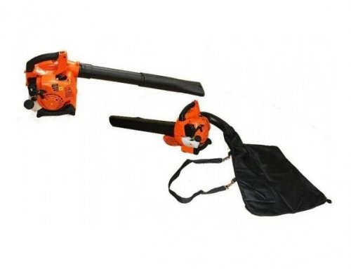 Soplador aspirador triturador de hojas a gasolina 3 en 1 216kmh motor 26cc de 2 tiempos bolsa y tubo de aspiracion