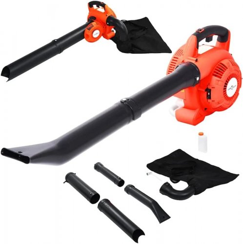 Soplador de Hojas a Gasolina 3 en 1 26 cc Naranja vidaXL