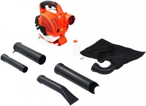Soplador de Hojas a Gasolina 3 en 1 26 cc Naranja vidaXL