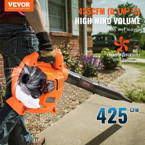 Soplador de hojas de gas VEVOR Soplador de nieve portátil de 26 cc