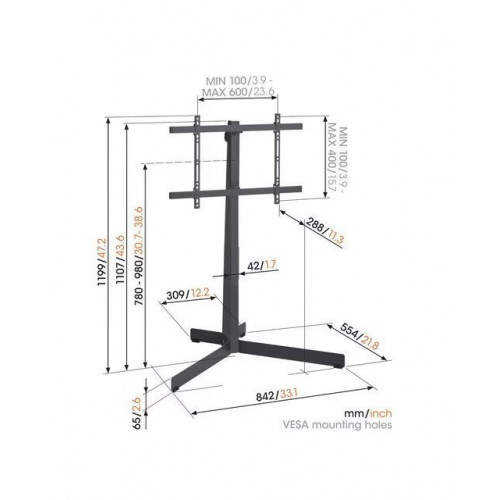 Soporte de pie giratorio Vogel's TVS 3690 para TV de 40