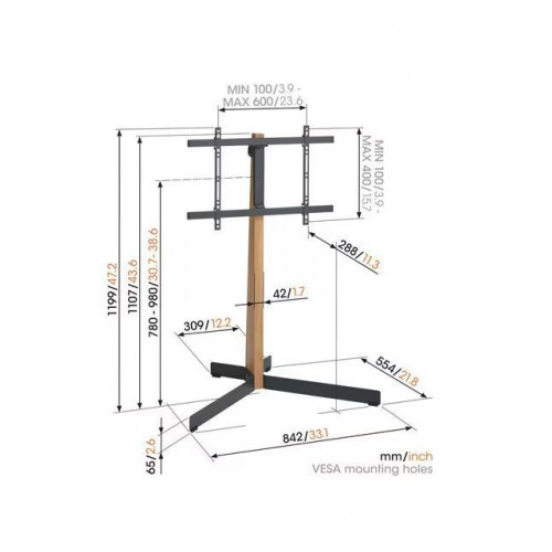 Soporte de pie giratorio Vogel's TVS 3695 para TV de 40