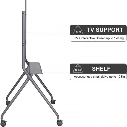 Soporte Móvil Ewent EW1542 TV Mounting Bracket XL 50