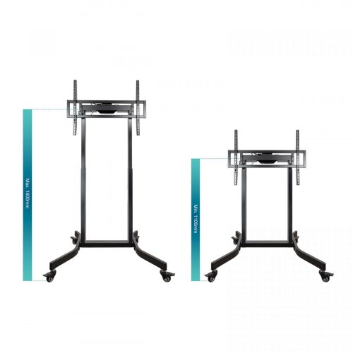 Soporte Móvil Tooq LUX con Ajuste Eléctrico de Altura 55