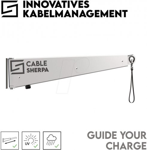 Soporte para cables de carga, extensible, exterior, aluminio bla